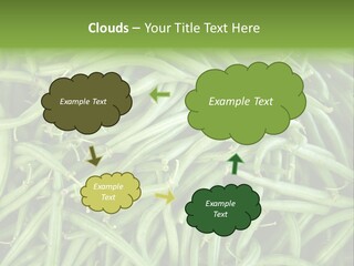 A Pile Of Green Beans Powerpoint Template PowerPoint Template