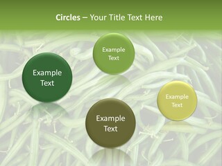 A Pile Of Green Beans Powerpoint Template PowerPoint Template