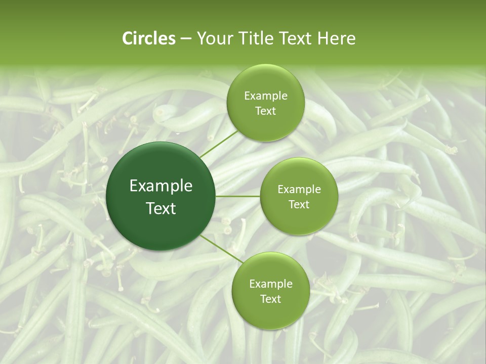 A Pile Of Green Beans Powerpoint Template PowerPoint Template