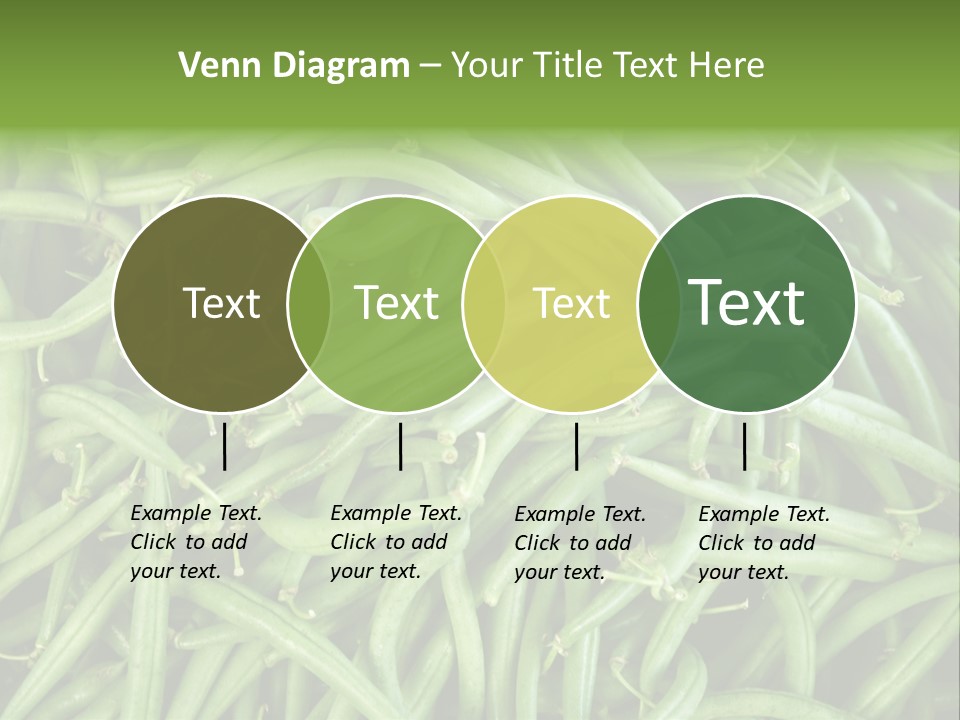 A Pile Of Green Beans Powerpoint Template PowerPoint Template