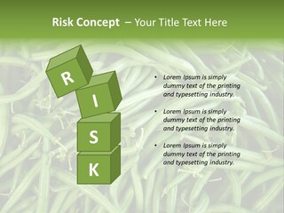 A Pile Of Green Beans Powerpoint Template PowerPoint Template
