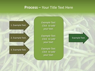 A Pile Of Green Beans Powerpoint Template PowerPoint Template