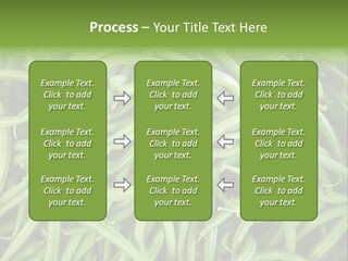 A Pile Of Green Beans Powerpoint Template PowerPoint Template