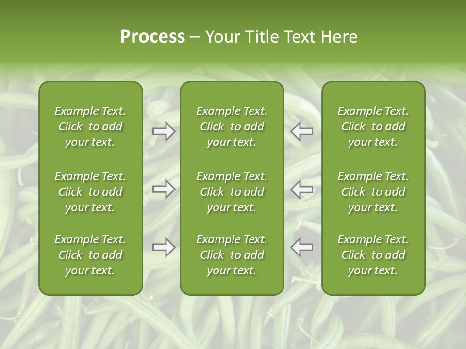 A Pile Of Green Beans Powerpoint Template PowerPoint Template
