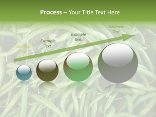 A Pile Of Green Beans Powerpoint Template PowerPoint Template