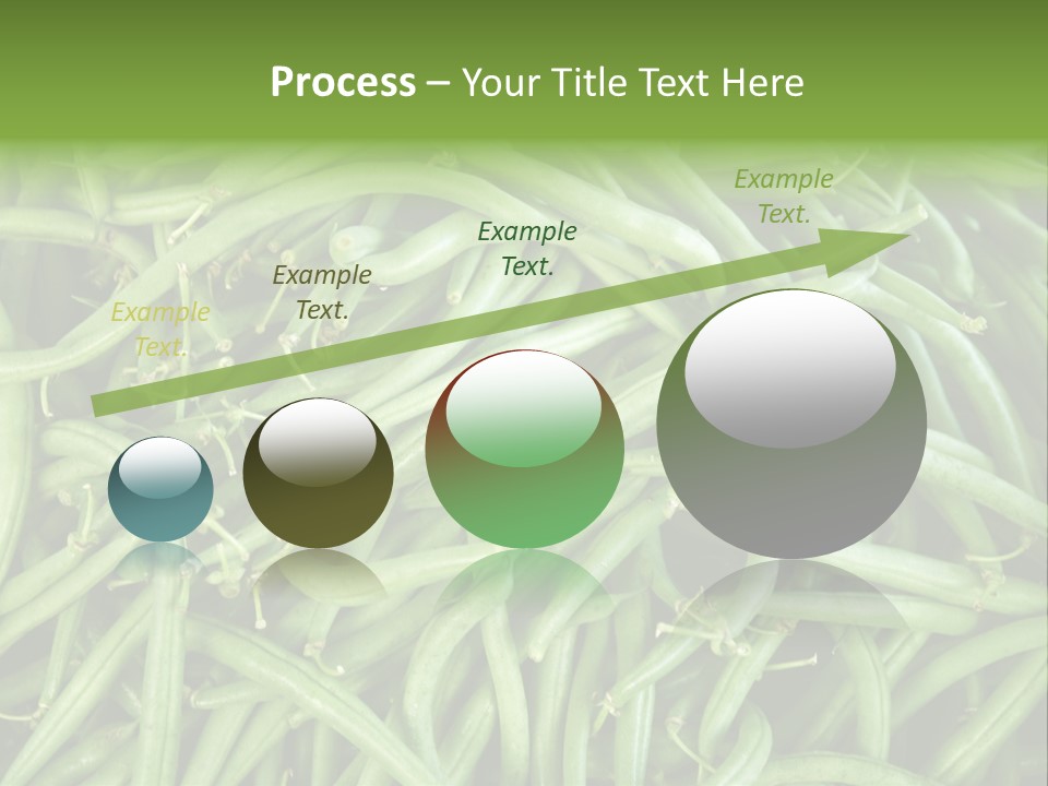 A Pile Of Green Beans Powerpoint Template PowerPoint Template