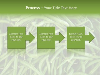 A Pile Of Green Beans Powerpoint Template PowerPoint Template