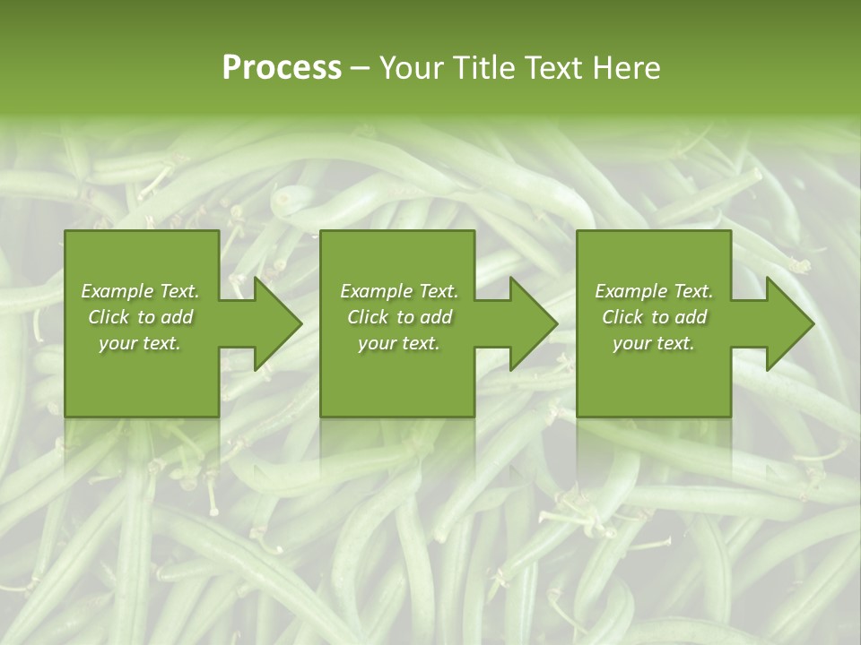 A Pile Of Green Beans Powerpoint Template PowerPoint Template