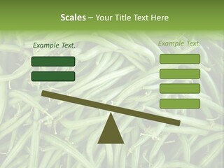 A Pile Of Green Beans Powerpoint Template PowerPoint Template