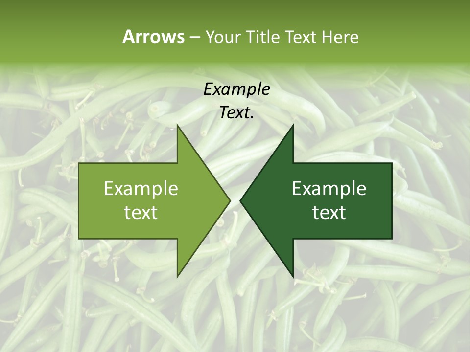 A Pile Of Green Beans Powerpoint Template PowerPoint Template