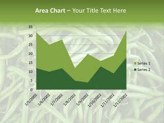 A Pile Of Green Beans Powerpoint Template PowerPoint Template