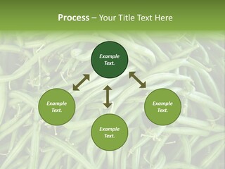 A Pile Of Green Beans Powerpoint Template PowerPoint Template