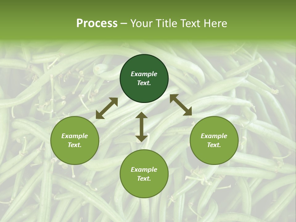 A Pile Of Green Beans Powerpoint Template PowerPoint Template