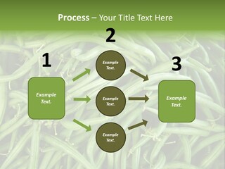 A Pile Of Green Beans Powerpoint Template PowerPoint Template