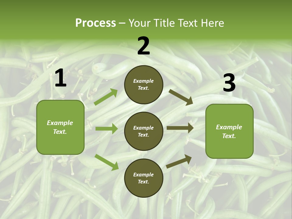 A Pile Of Green Beans Powerpoint Template PowerPoint Template