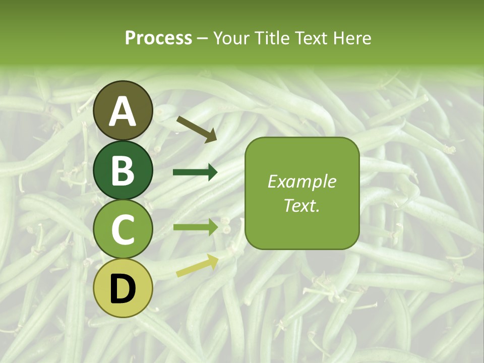 A Pile Of Green Beans Powerpoint Template PowerPoint Template