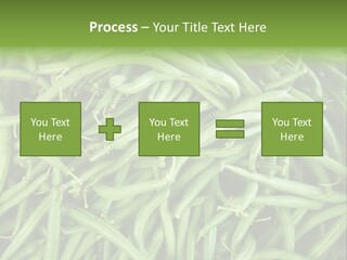 A Pile Of Green Beans Powerpoint Template PowerPoint Template