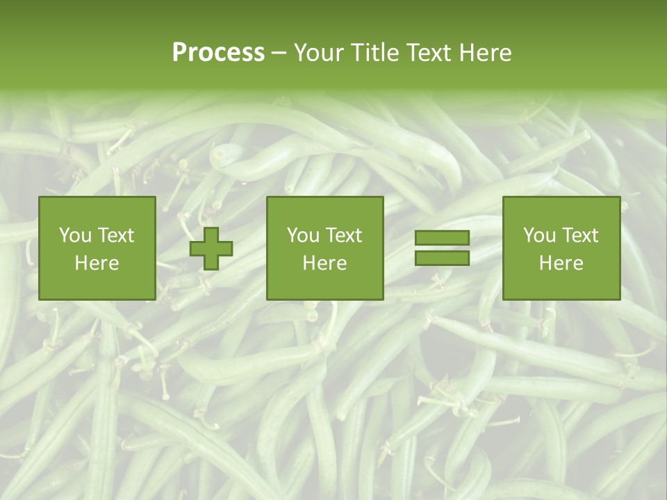 A Pile Of Green Beans Powerpoint Template PowerPoint Template