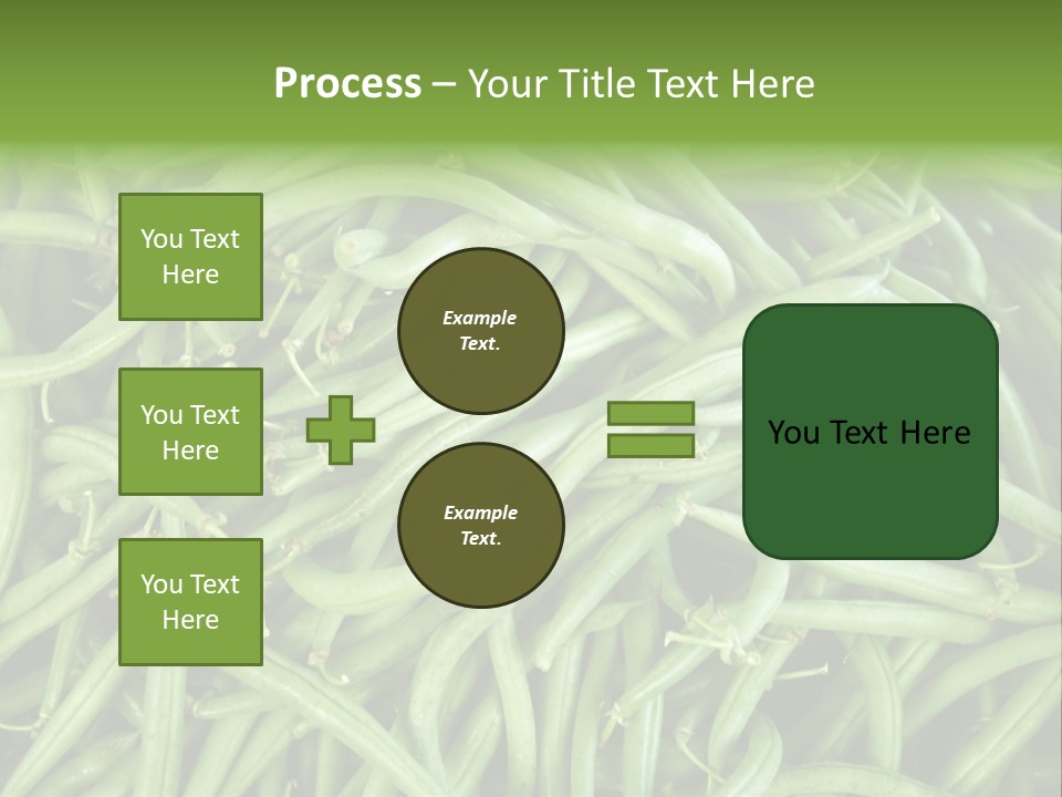 A Pile Of Green Beans Powerpoint Template PowerPoint Template