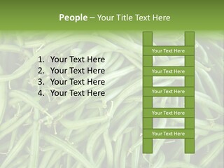 A Pile Of Green Beans Powerpoint Template PowerPoint Template