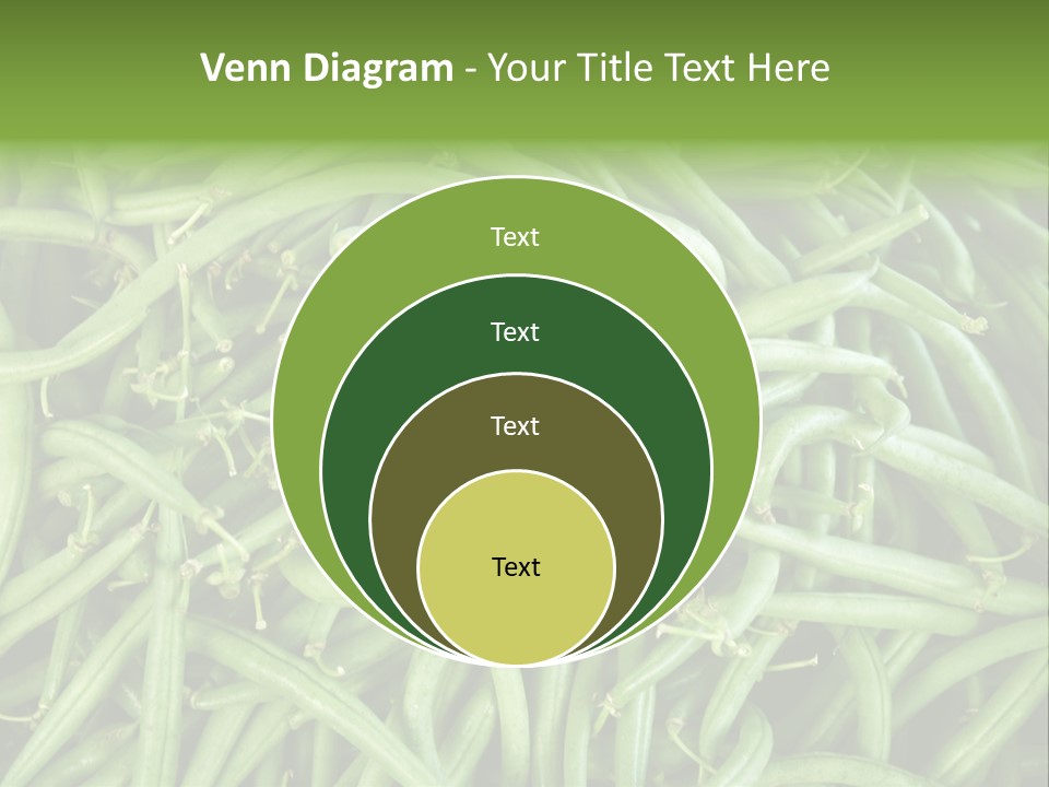 A Pile Of Green Beans Powerpoint Template PowerPoint Template