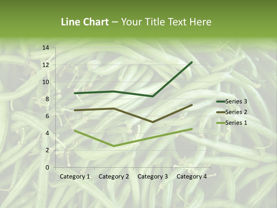 A Pile Of Green Beans Powerpoint Template PowerPoint Template