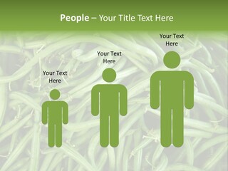 A Pile Of Green Beans Powerpoint Template PowerPoint Template
