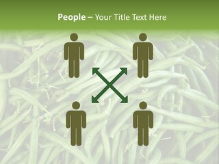 A Pile Of Green Beans Powerpoint Template PowerPoint Template