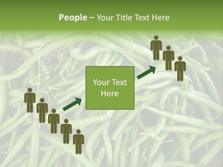 A Pile Of Green Beans Powerpoint Template PowerPoint Template
