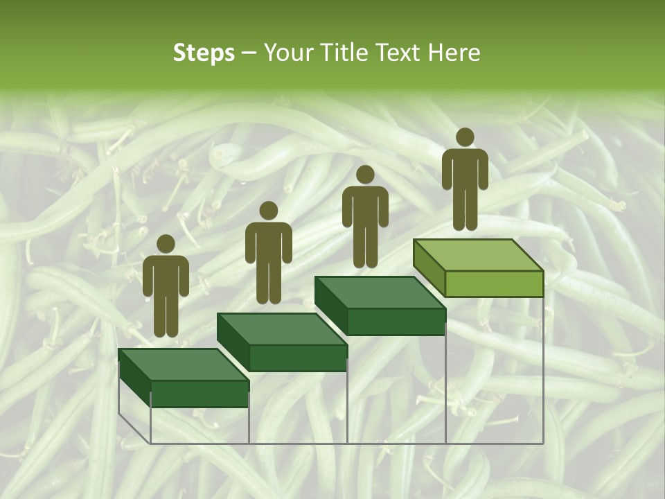 A Pile Of Green Beans Powerpoint Template PowerPoint Template