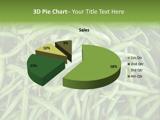 A Pile Of Green Beans Powerpoint Template PowerPoint Template