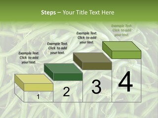 A Pile Of Green Beans Powerpoint Template PowerPoint Template