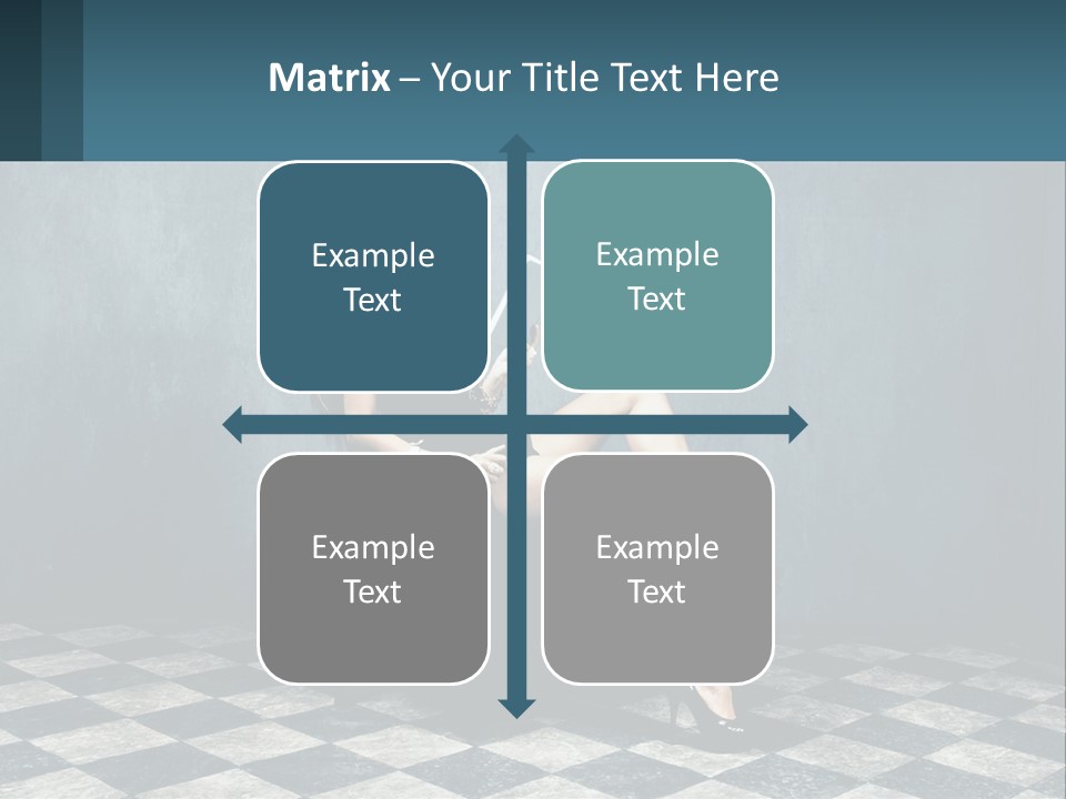 A Woman Sitting On A Chair Holding A Tablet PowerPoint Template