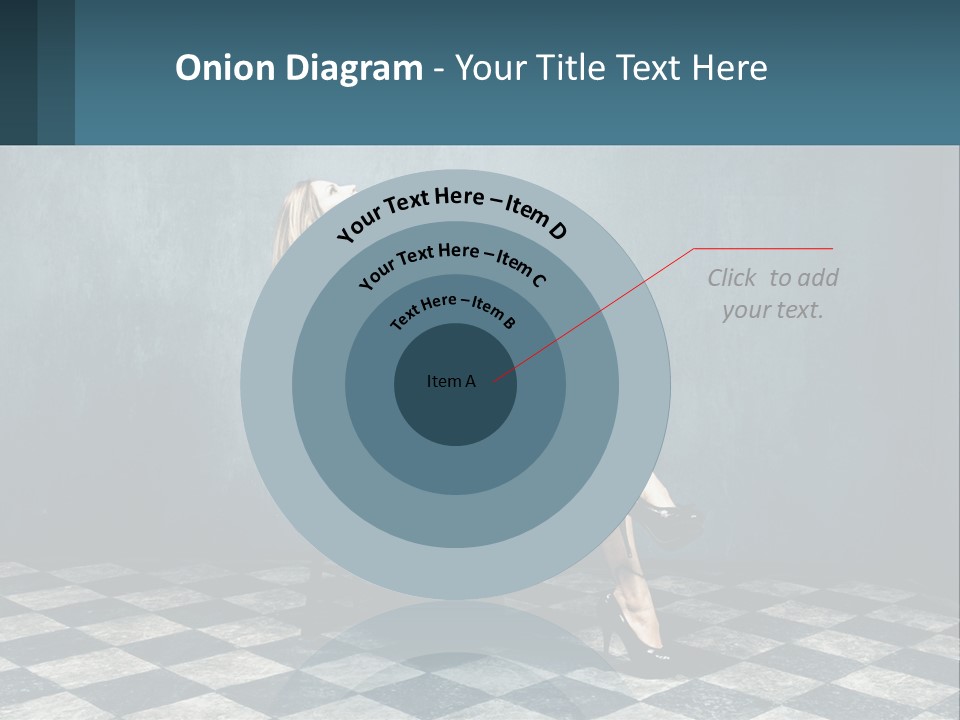 A Woman Sitting On A Chair Holding A Tablet PowerPoint Template