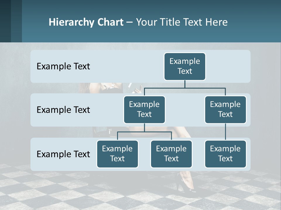 A Woman Sitting On A Chair Holding A Tablet PowerPoint Template