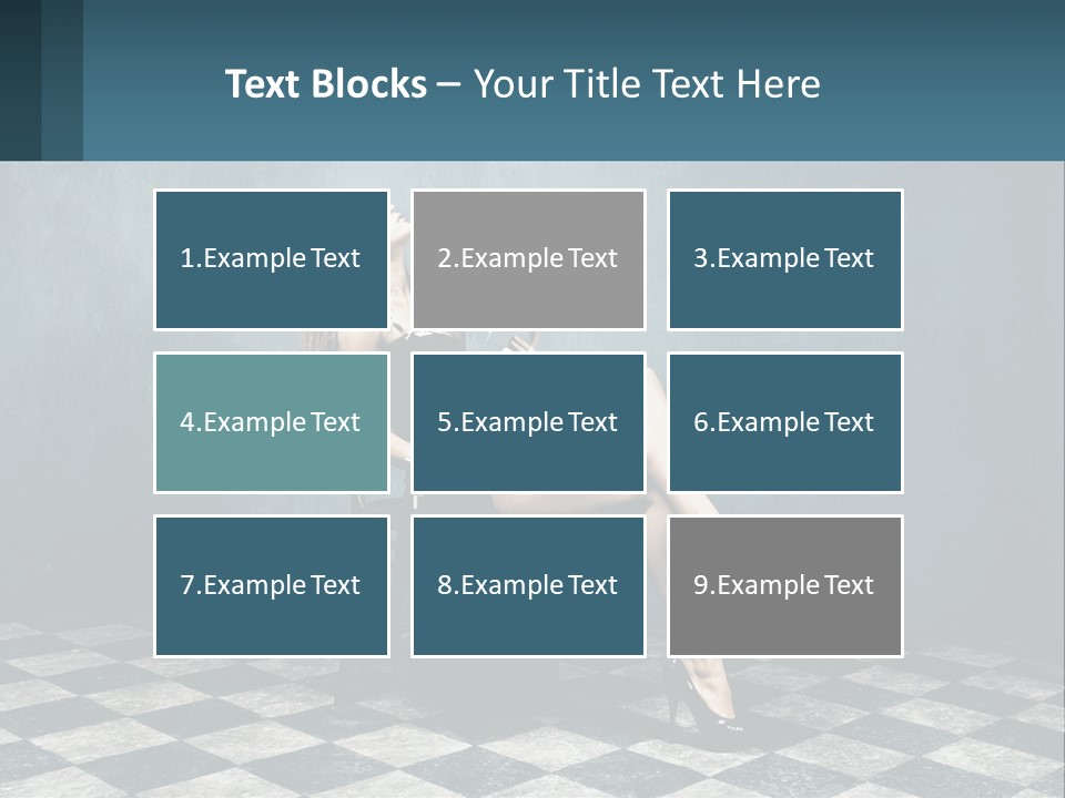 A Woman Sitting On A Chair Holding A Tablet PowerPoint Template