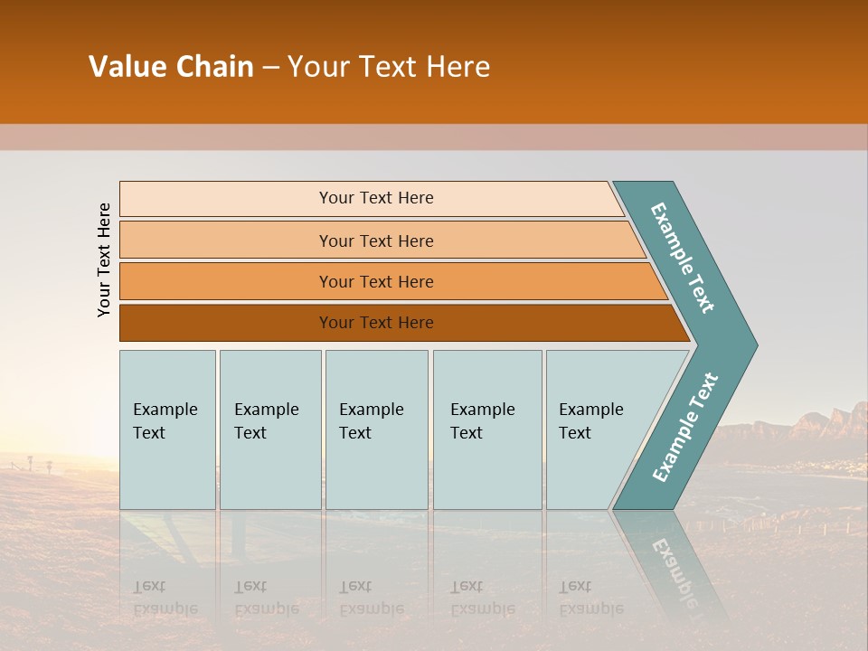 A Bench Sitting On Top Of A Sandy Beach PowerPoint Template