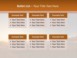 A Bench Sitting On Top Of A Sandy Beach PowerPoint Template