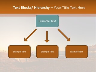 A Bench Sitting On Top Of A Sandy Beach PowerPoint Template