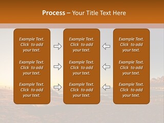 A Bench Sitting On Top Of A Sandy Beach PowerPoint Template