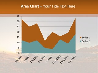 A Bench Sitting On Top Of A Sandy Beach PowerPoint Template