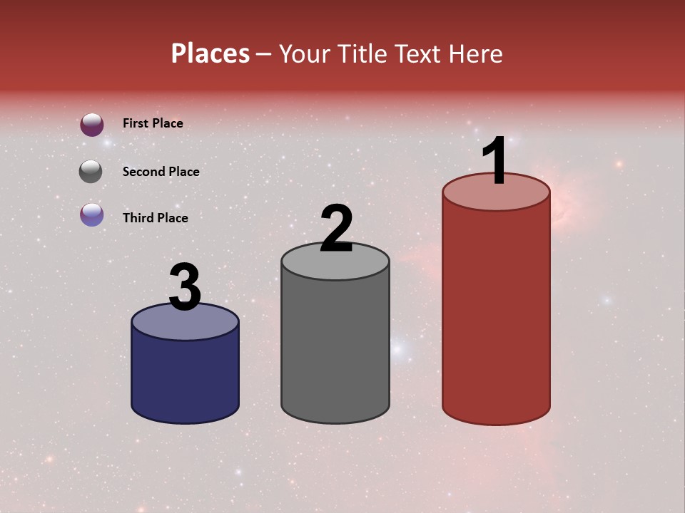 A Picture Of A Star Cluster In The Sky PowerPoint Template