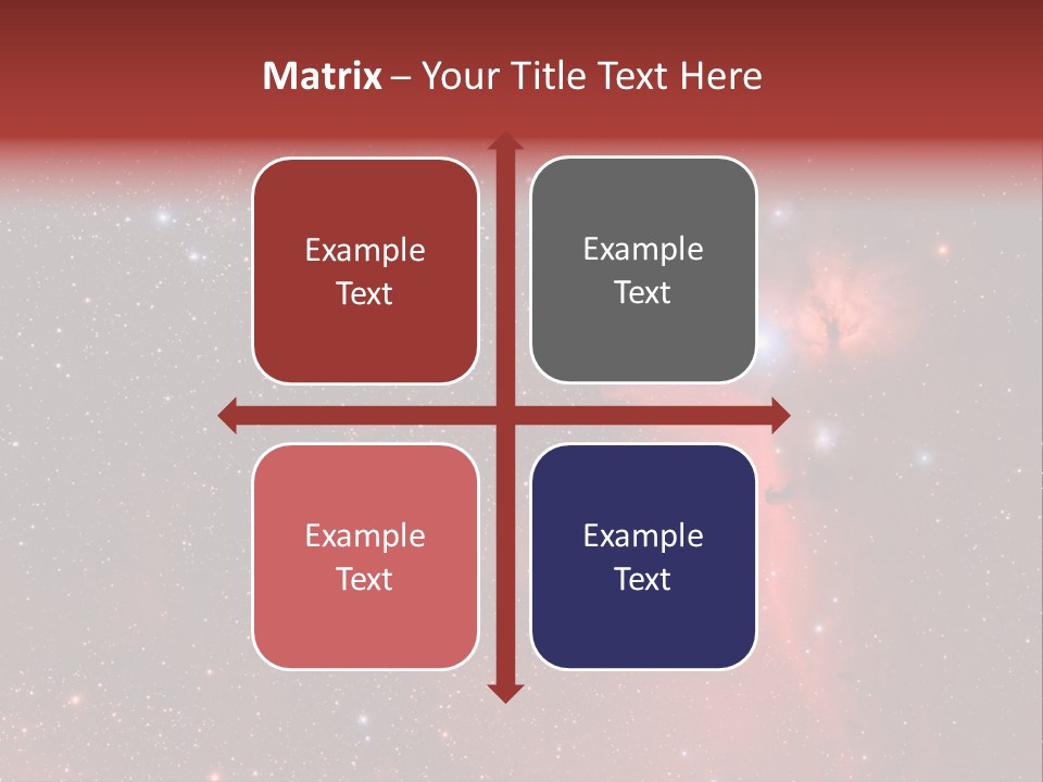 A Picture Of A Star Cluster In The Sky PowerPoint Template