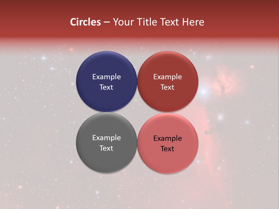 A Picture Of A Star Cluster In The Sky PowerPoint Template