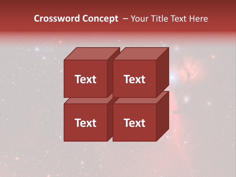 A Picture Of A Star Cluster In The Sky PowerPoint Template