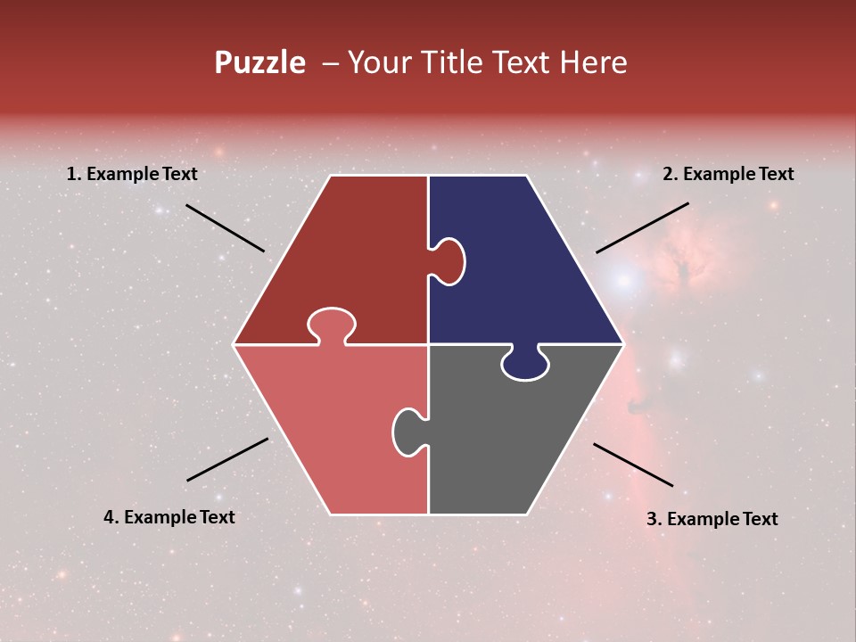 A Picture Of A Star Cluster In The Sky PowerPoint Template