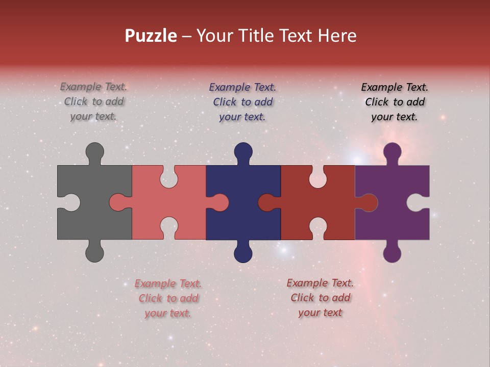 A Picture Of A Star Cluster In The Sky PowerPoint Template