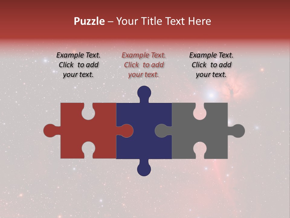 A Picture Of A Star Cluster In The Sky PowerPoint Template