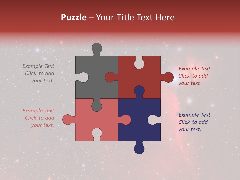 A Picture Of A Star Cluster In The Sky PowerPoint Template