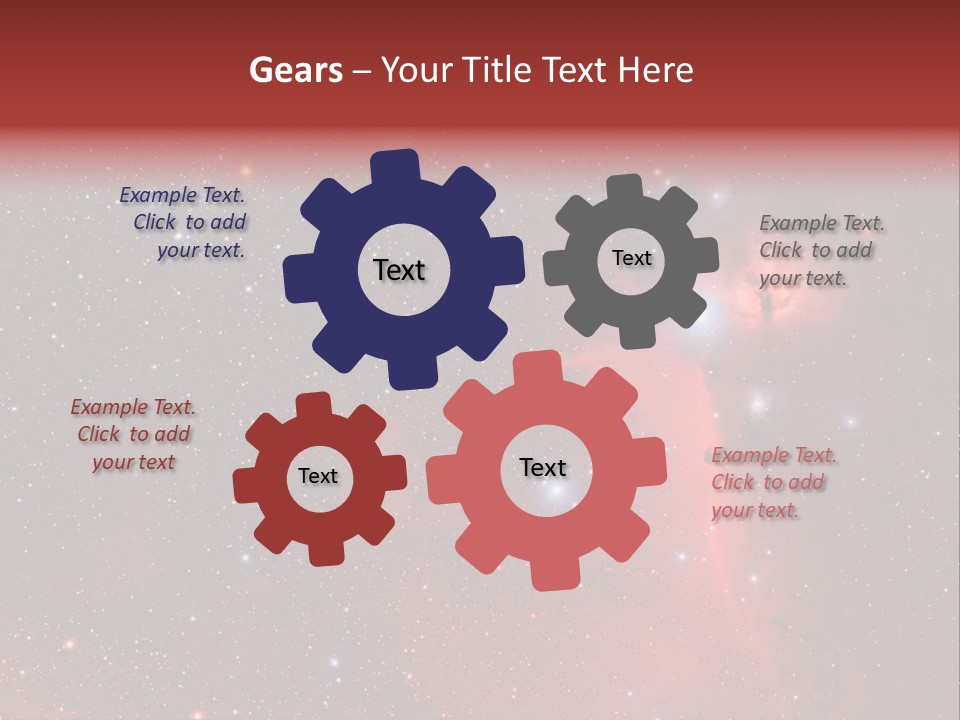 A Picture Of A Star Cluster In The Sky PowerPoint Template